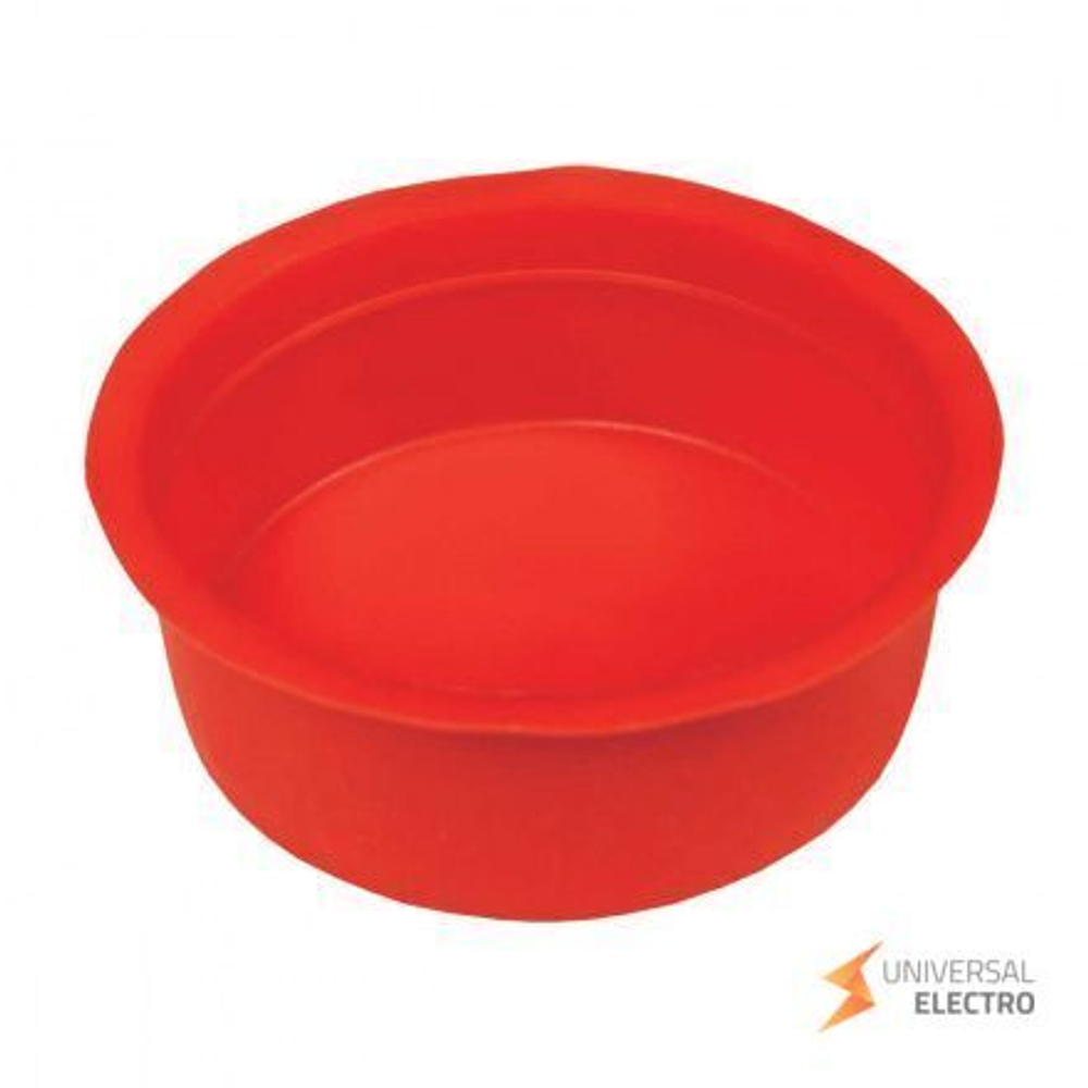 Заглушка для двуст, труб d75 мм красная EKF-Plast