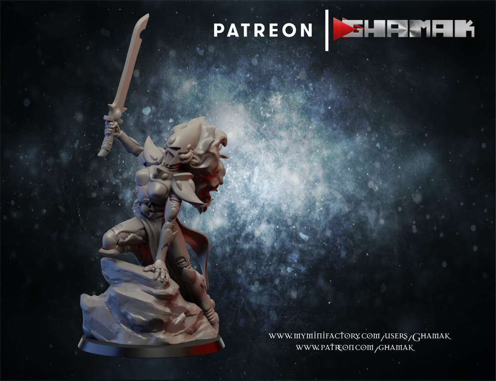 Aeldari Craftworlds Howling Banshees Воющая Баньши №3 миниатюра для dnd, днд, pathfinder, фентези, Настольная игра, НРИ, Варгейм, РПГ