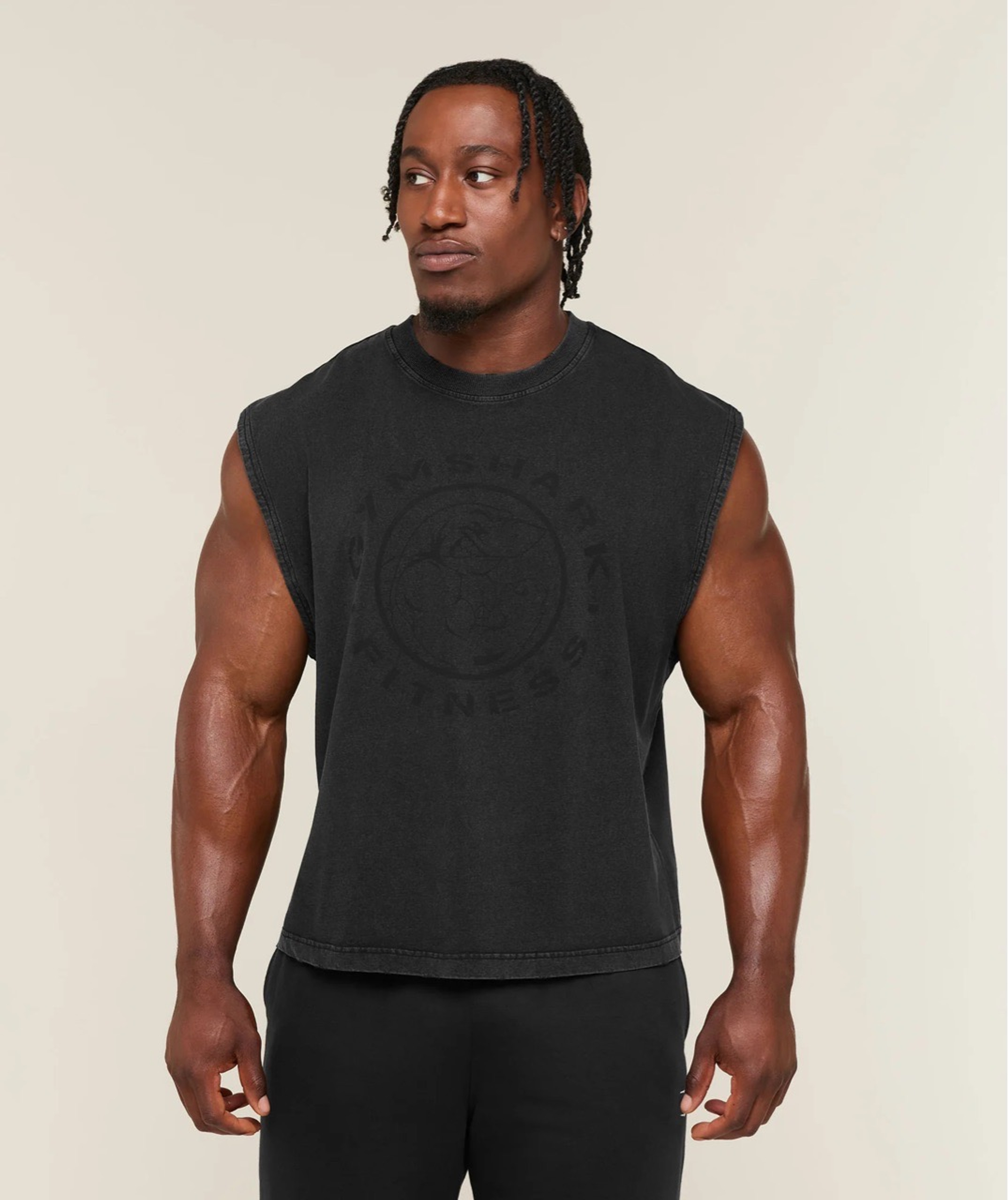 Майка GYMSHARK Vintage Legacy Tank Black