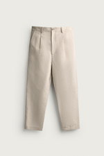 БРЮКИ RELAXED FIT ИЗ ХЛОПКА И ЛЬНА — ZARA · 0706/670