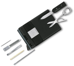 Швейцарская карта Victorinox Smart Card Wallet Sharp, серый, коробка подарочная
