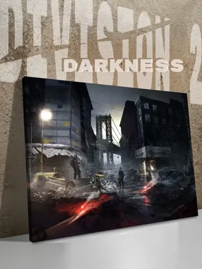 Картина Division 2 Darkness на стену 70х50 1 шт