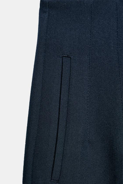 ZARA БРЮКИ С ВЫСОКОЙ ПОСАДКОЙ, МОРСКОЙ СИНИЙ