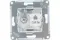 Розетка TV+RJ45 Systeme Electric ATLASDESIGN бежевая 36002