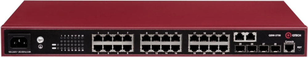 Коммутатор управляемый QTECH QSW-3750-28T-POE-AC-R