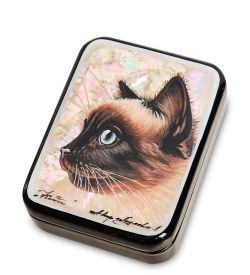 ШК-55/168-A Шкатулка «Котик» исп. Лидяева