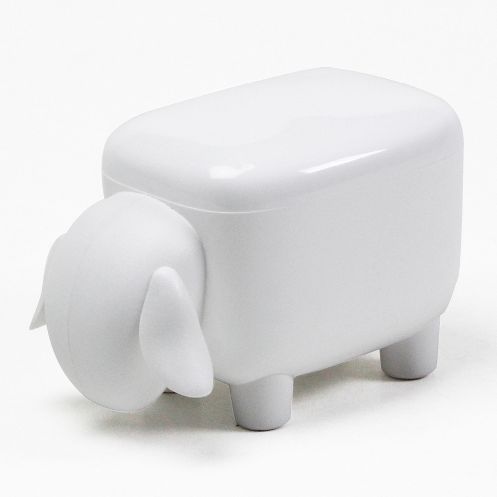 Контейнер для мелочей sheepshape, белый с белой крышкой