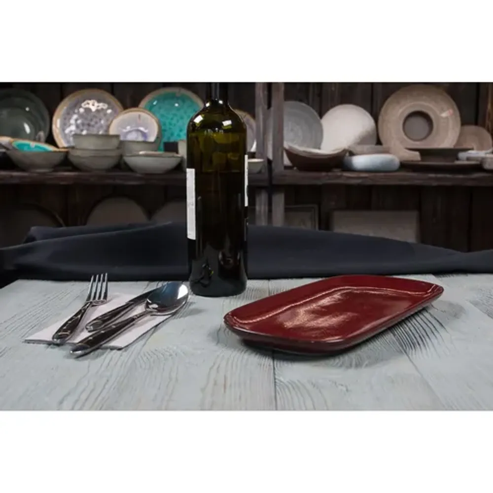 Блюдо овальное 29,2*14 см h2 см Evolution Dark Red P.L. Proff Cuisine [1]