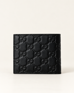 Портмоне Gucci GG Emblem без монетницы — чёрное