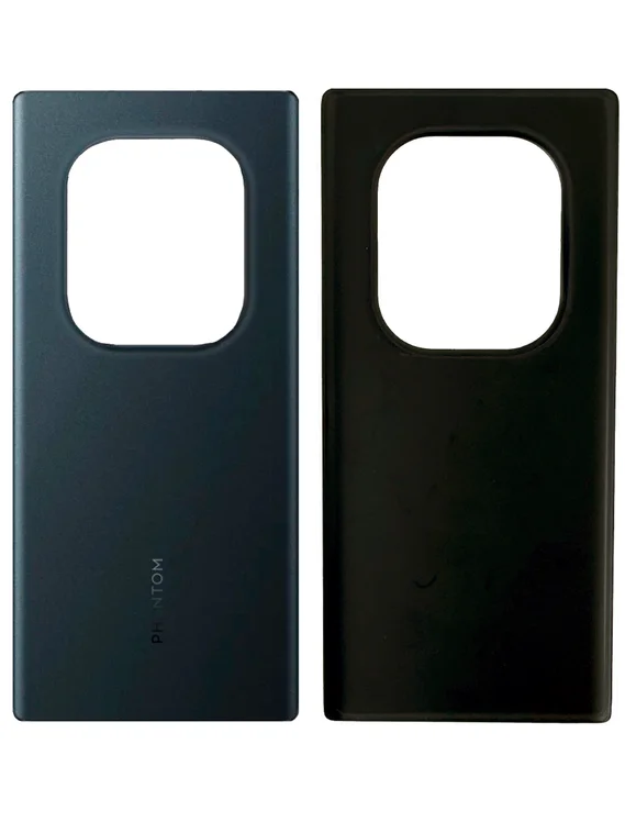 Задняя крышка для Tecno Phantom X2 черная (Black) без стекла камеры