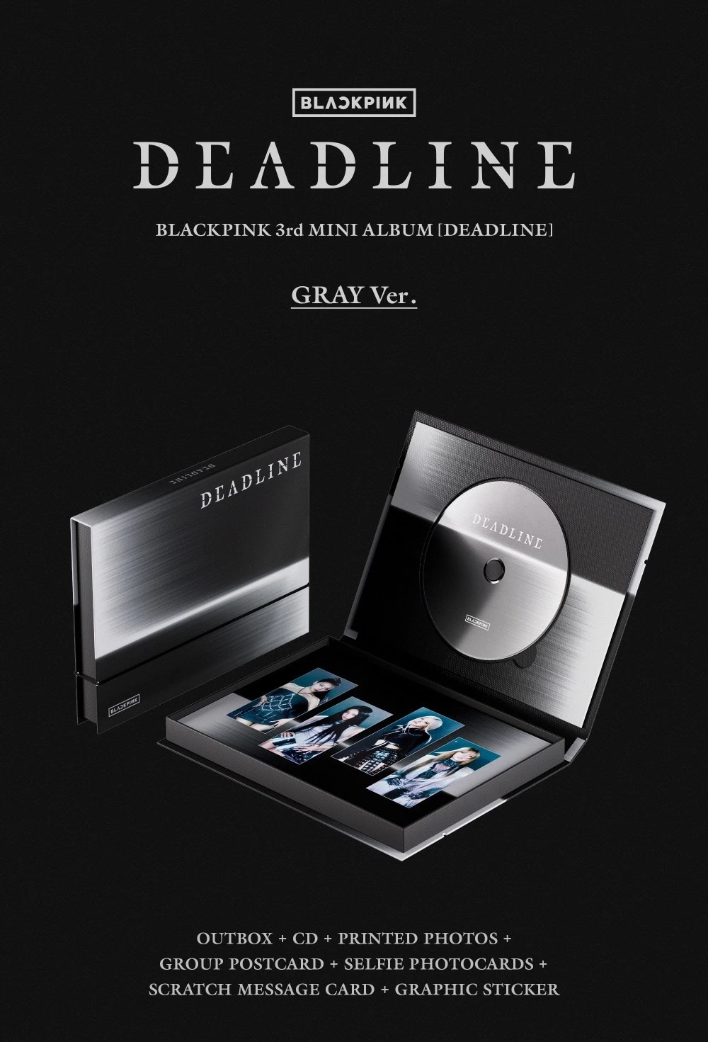 Альбом BLACKPINK - DEADLINE [GRAY ver.]