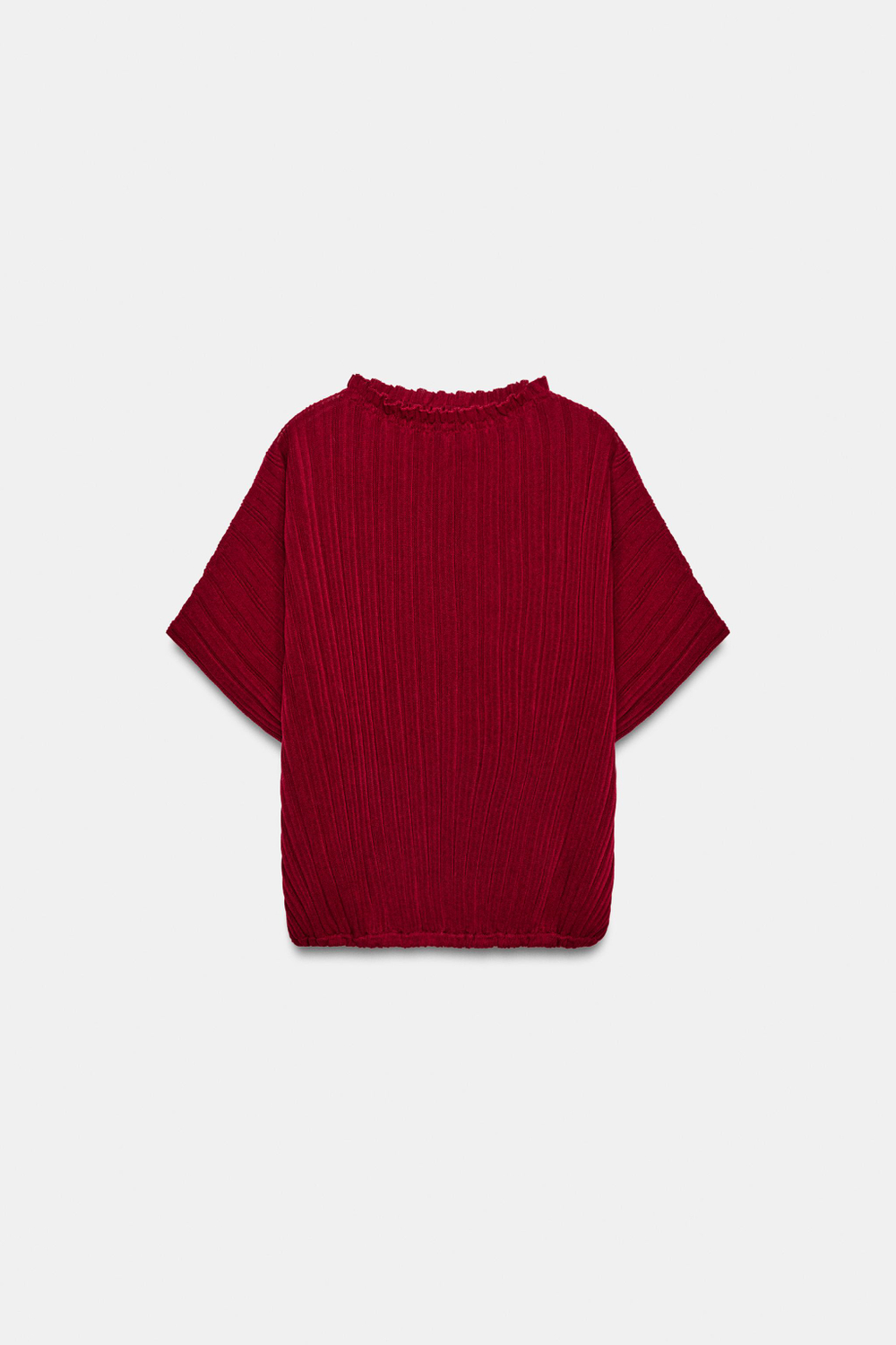ШИРОКИЙ ТОП ИЗ ТРИКОТАЖА В РУБЧИК — ZARA