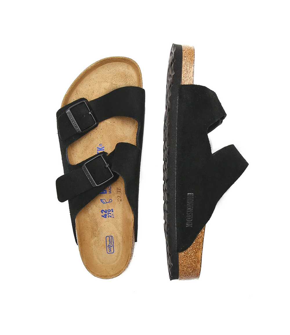 Кожаные шлепанцы arizona Birkenstock - черный(951321)