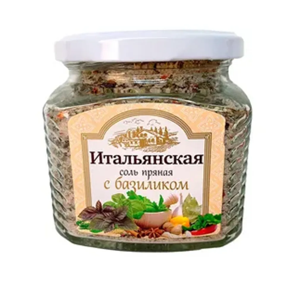 Соль Итальянская пряная с базиликом сткл.450гр