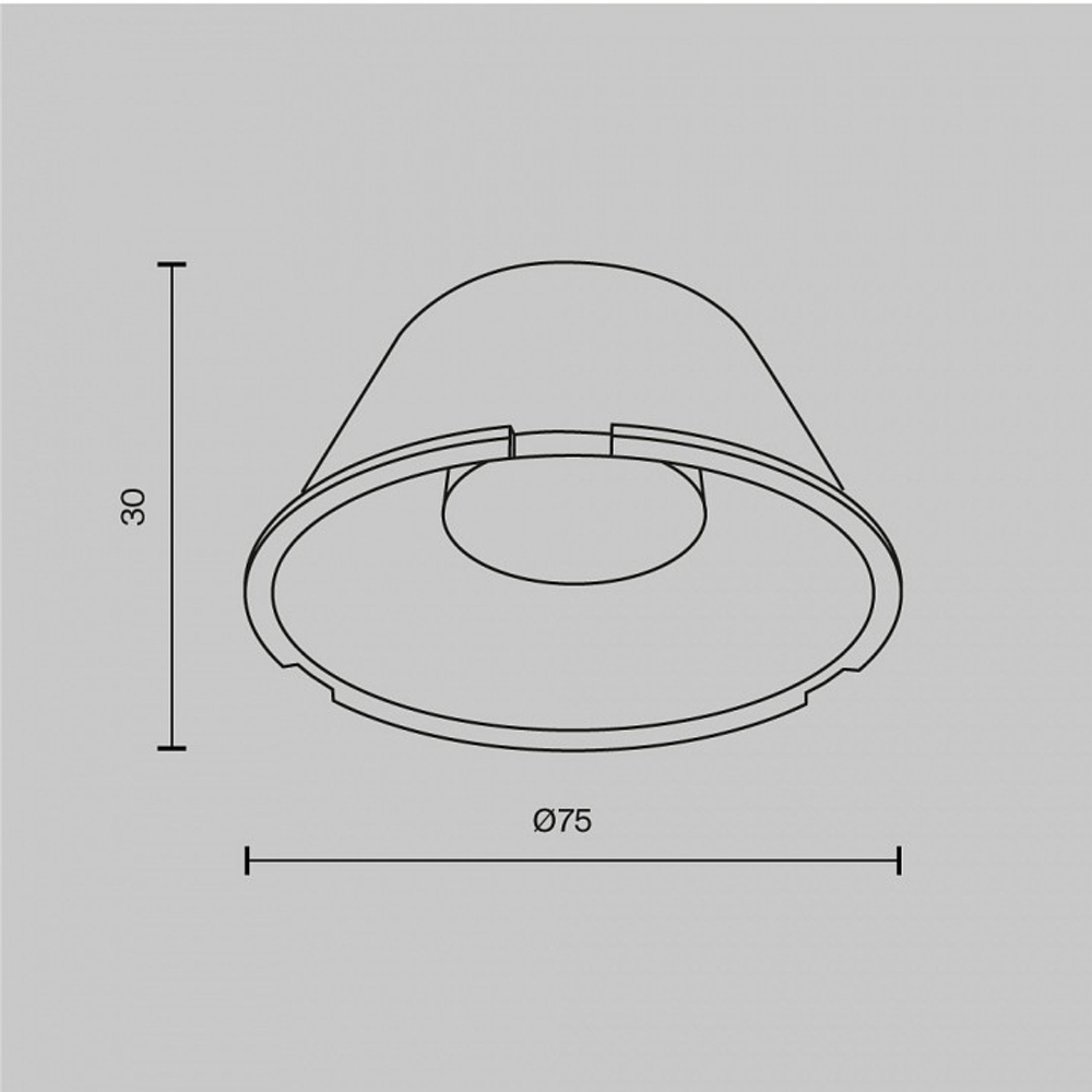 Линза Maytoni Technical Focus Led LensD75-24