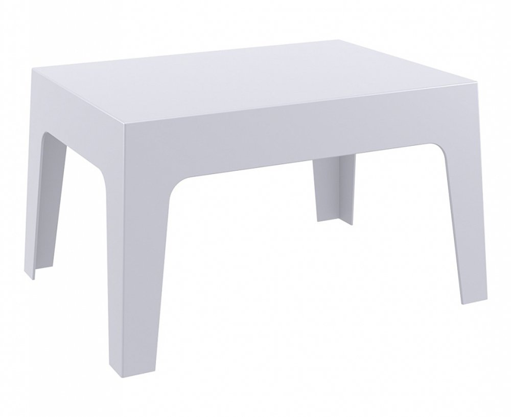 Столик пластиковый журнальный Siesta Contract Box Table, серебристый