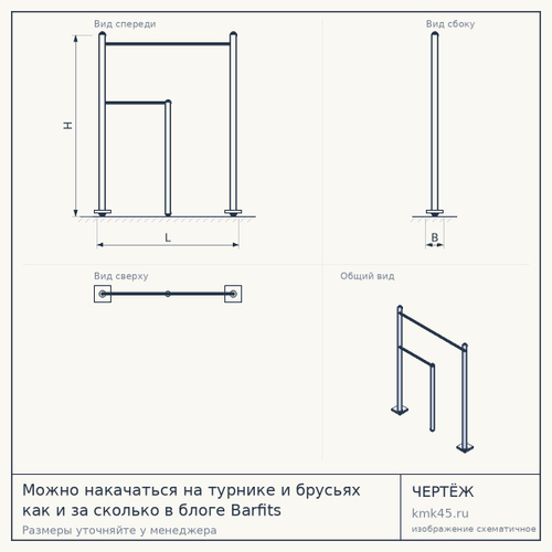 Можно накачаться на турнике и брусьях как и за сколько в блоге Barfits
