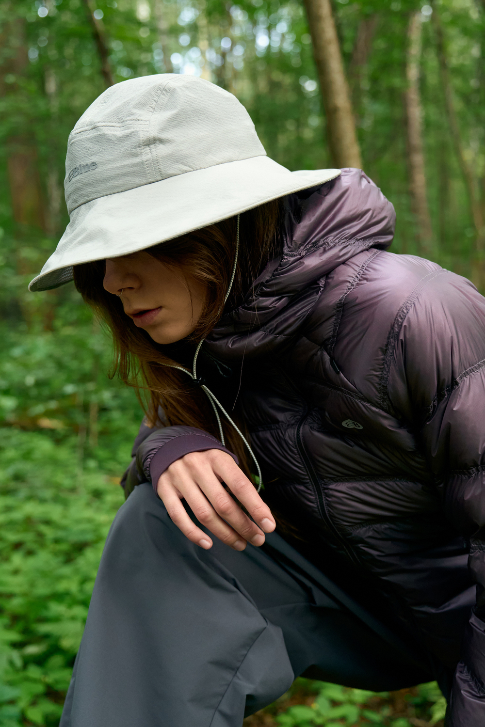 Панама Nothomme Blue Outdoor Sun Hat "Cloud Grey"