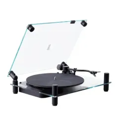 Transparent Transparent Turntable Black