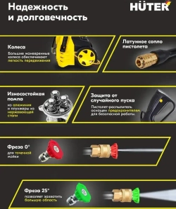 Мойка высокого давления Huter M-3-1650