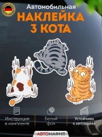 Прикольные наклейки на машину, коты