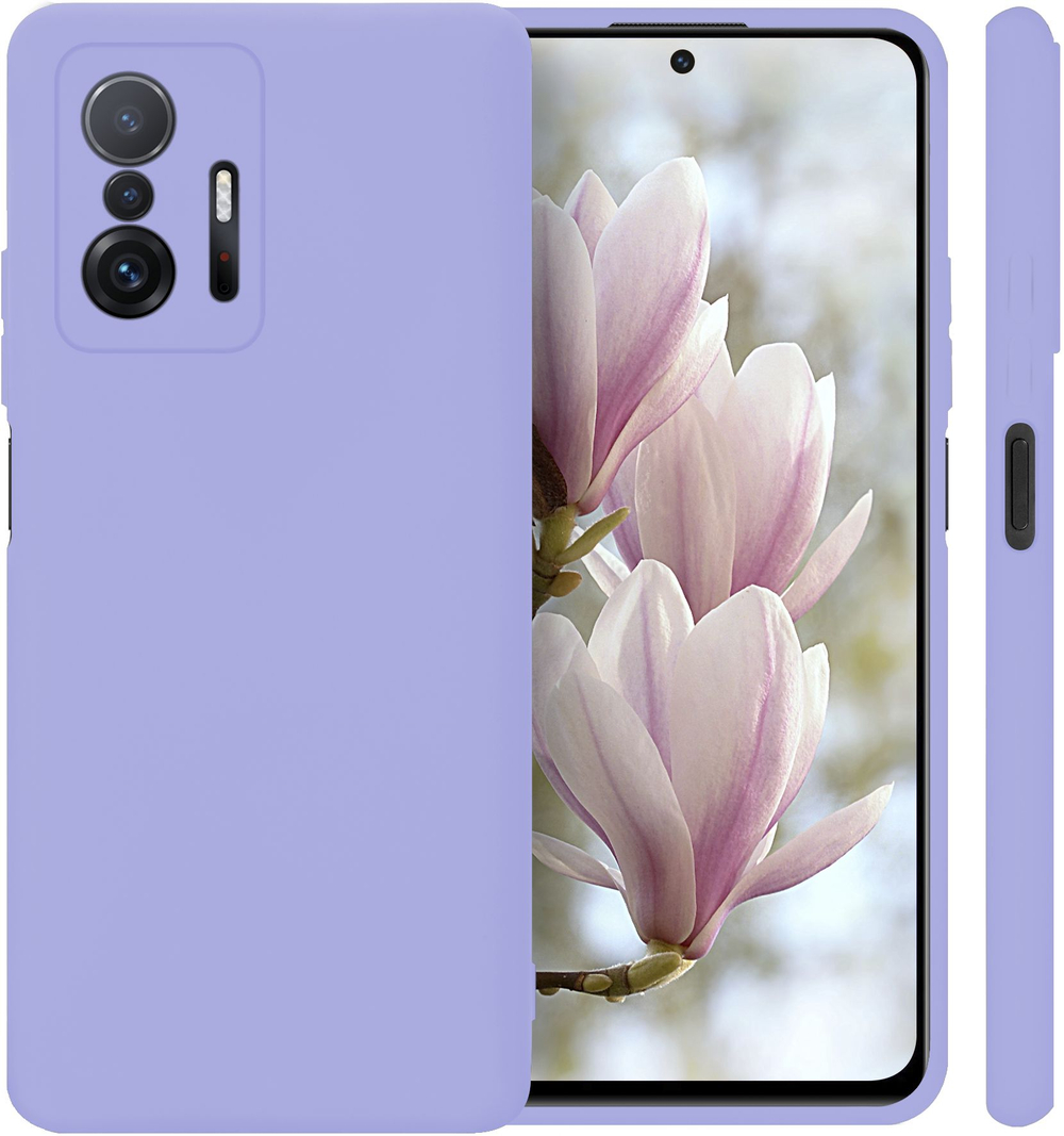 Мягкий Soft Touch чехол из силикона для XIAOMI 11T PRO / 11T с бархатной подкладкой
