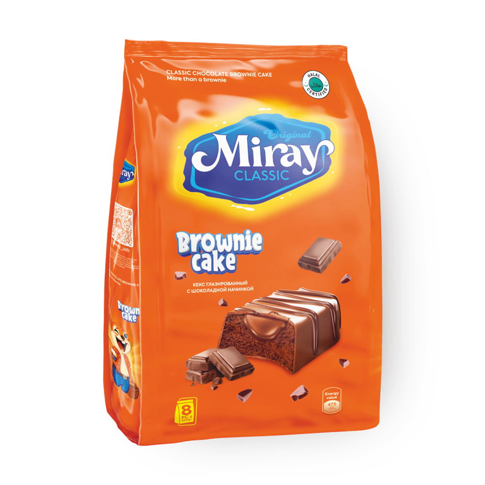 Пирожное Мирай Brownie cake с шоколадной начинкой 200г