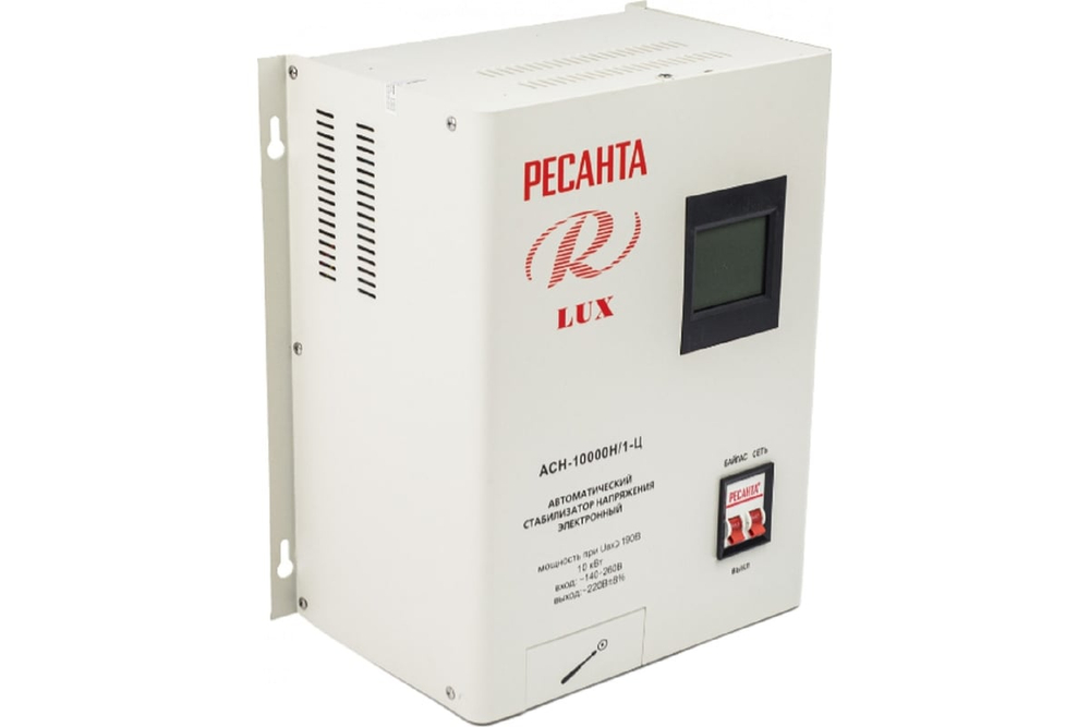 Стабилизатор напряжения Ресанта АСН 10000 Н/1-Ц Lux 63/6/18