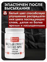 Белый грунт GESSO №5 густой, гибкий, укрывистый и глянцевый для скрапбукинга