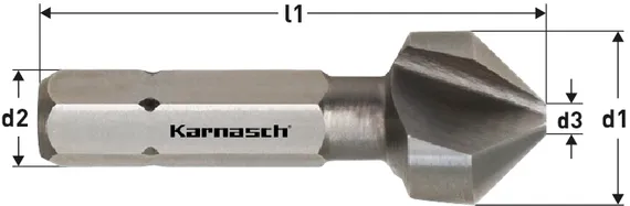Зенковка Karnasch Ø6,3 мм, 90°, HSS-XE, DIN 335, арт. 40.4010.010