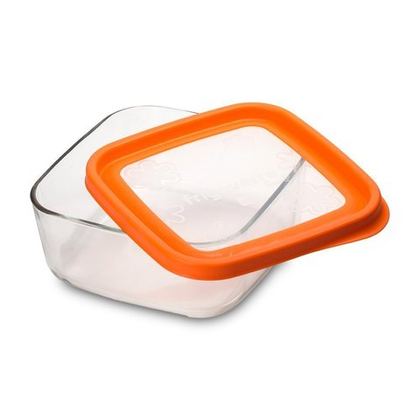 Контейнер стеклянный 2л Bormioli Rocco Frigoverre Fun Orange