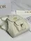 Рюкзак Dior Caro белый, модель среднего формата