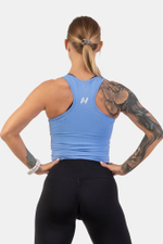 Майка SPORTY SLIM-FIT CROP TANK TOP 422 Голубая