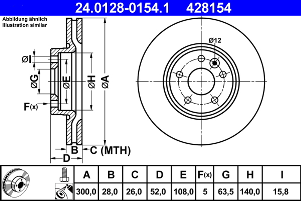 ATE - 24012801541-ATE - Brake Disc