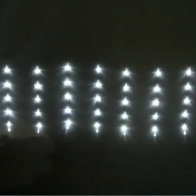 Гирлянда для дома БАХРОМА 2,0м*0,6м 50 ламп LED, с насадками Капля, Белый (возможность соединения)