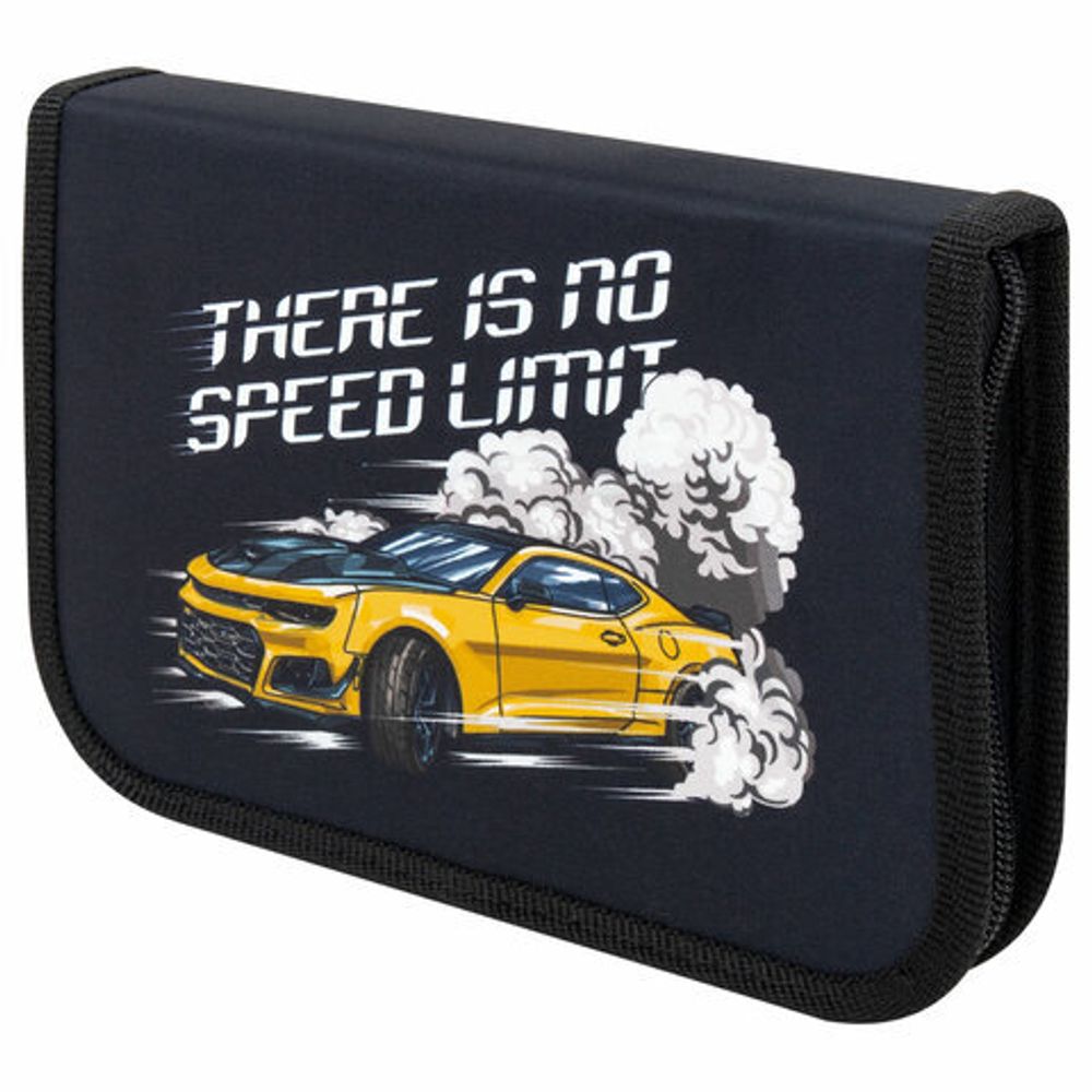 Пенал ПИФАГОР, 1 отделение, полиэстер, 19х13 см, "Extreme speed", 272286