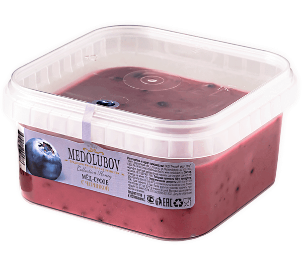 Медовое суфле с черникой Медолюбов BOX 650 мл