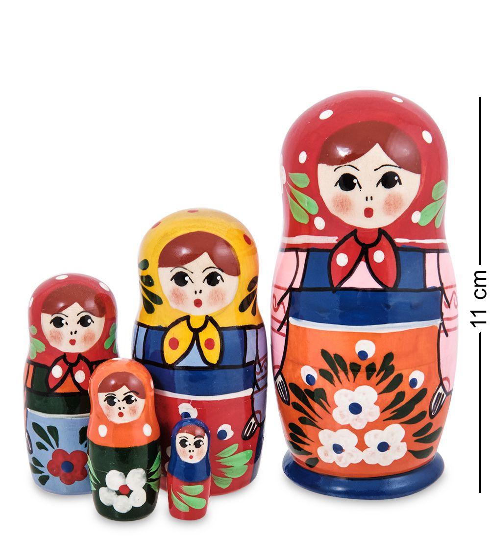 Народные промыслы МР-80/11-C Матрешка 5м «Машенька» (загорская)