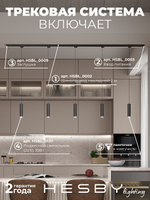 Комплект трековый Hesby Lighting Skylite No12 HSBL_kompl_S012_NI2B3K