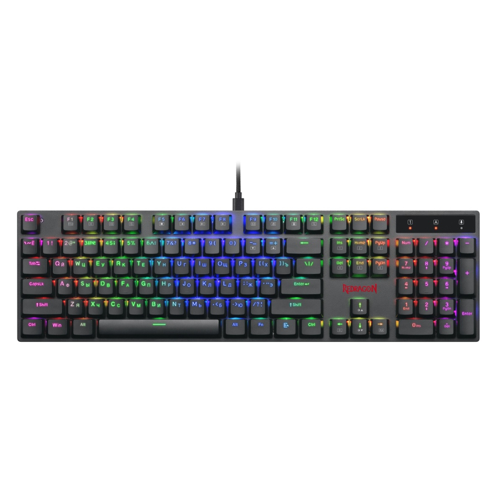 Клавиатура Defender Apas, USB, черная, (механическая) slim