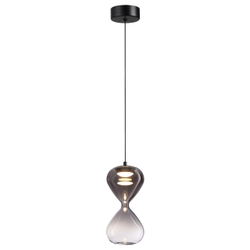5092/4LA PENDANT ODL25 357 черный/дымчатый градиент/прозрачн./металл/стекло Подвес LED 4W 4000K 388Лм GLESSI