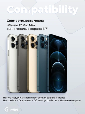 Чехол накладка iPhone 12 Pro Max 6.7" Gurdini Alba Series Protective with Magsafe Matte