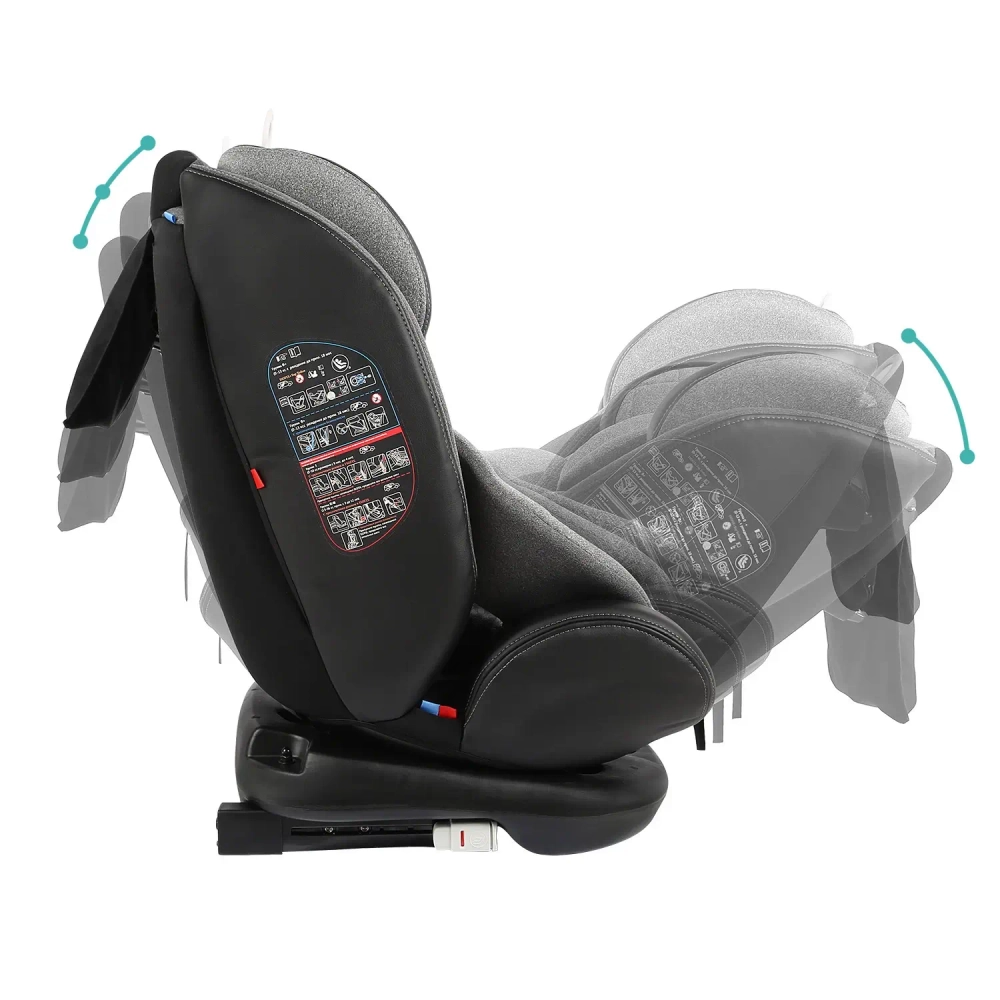 Автокресло Indigo AERO ST-3 0+1+2+3 (0-36 кг) серый