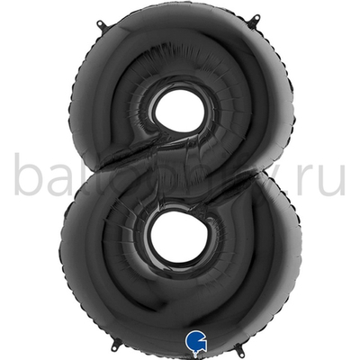 Шар ЦИФРА 8 Black 40" 102 см
