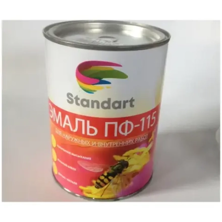STANDART Эмаль ПФ-115 Черная 2,6кг (Кубанские краски)
