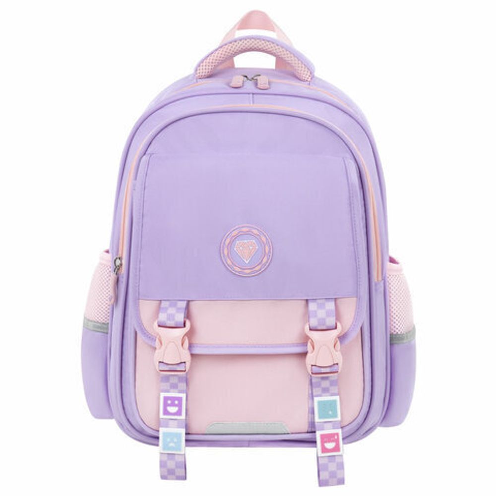 Рюкзак BRAUBERG SNAP, 2 отделения, 3 кармана, "Delicate lilac", 39х28х16 см, 272068