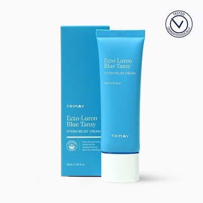 Увлажняющий крем для лица с эктоином и гиалуроновой кислотой TRIMAY Ecto-Luron Blue Tansy Hydra Relief Cream(50 мл)