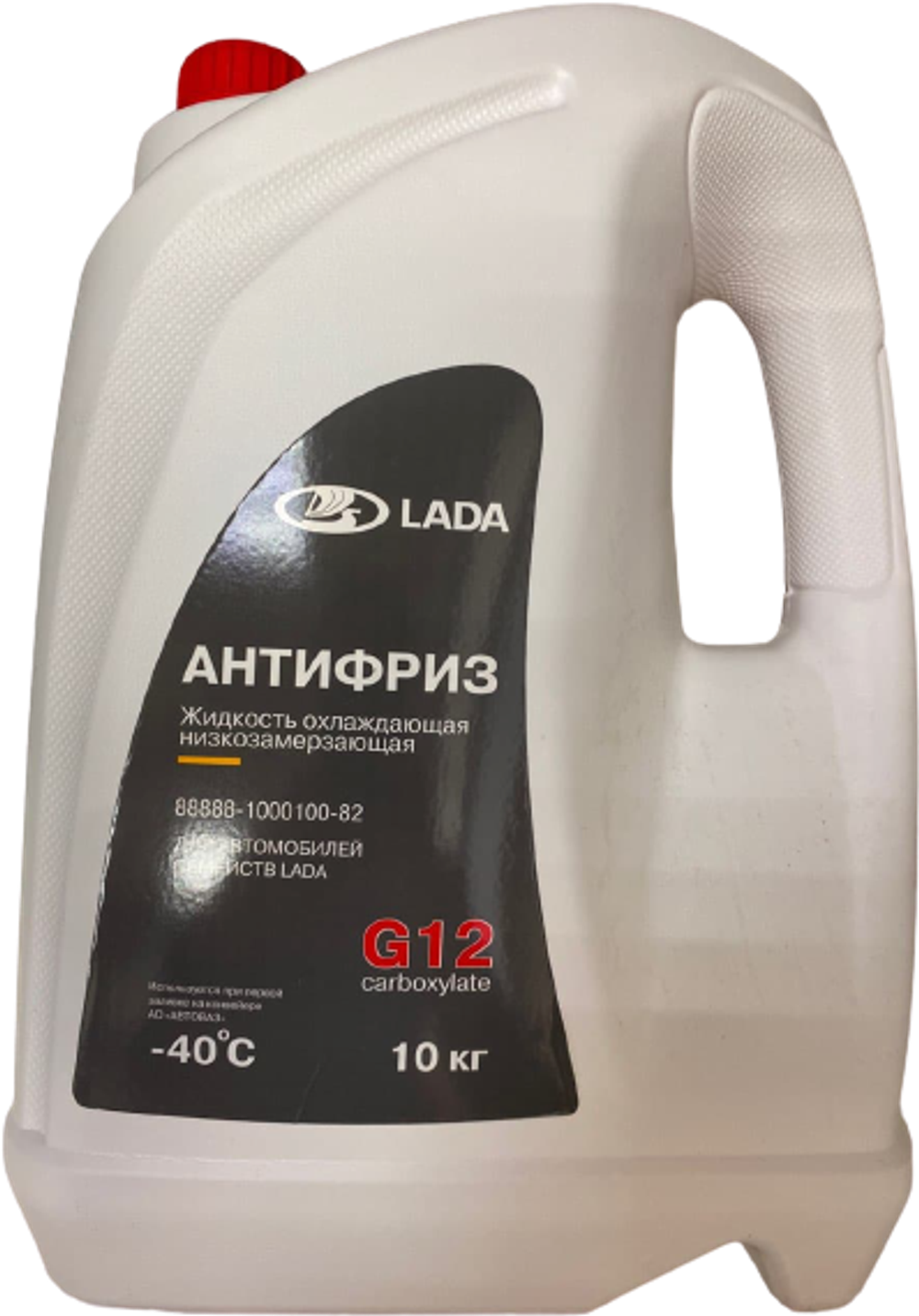 Антифриз LADA Carboxylate G12 готовый -40 красный 10 л 88888100010082