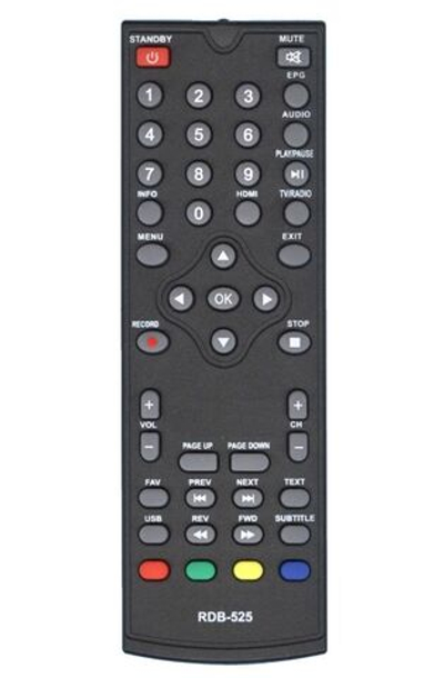 Пульт ДУ для ресивера Rolsen RDB-525, RDB-526 (Perfeo) DVB-T2