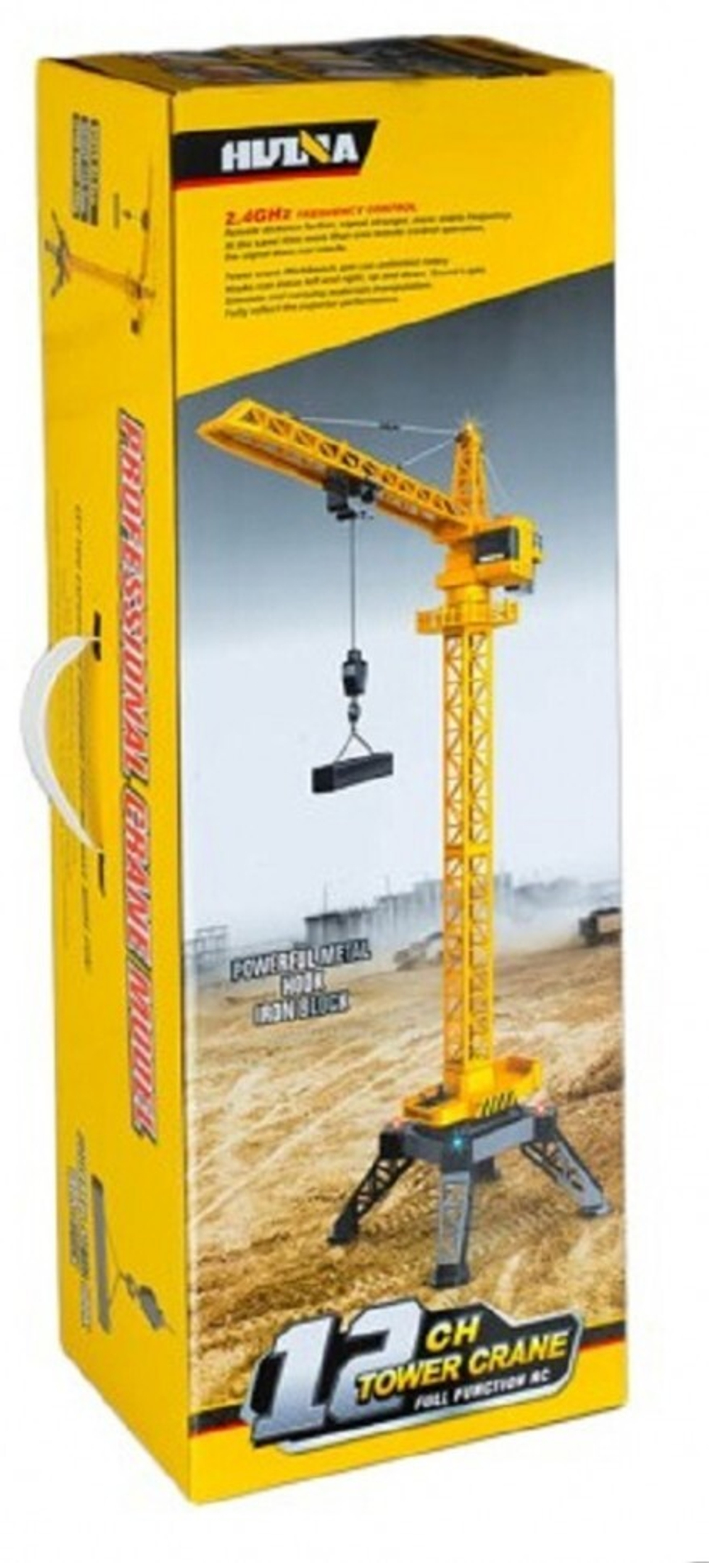 Радиоуправляемый башенный кран HUI NA TOYS масштаб 1:14 2.4G - HN1585 , обновленная с Lion аккумулятором